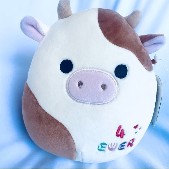 NWT 7" Squishmallow Ronnie the Cow Plush - Brown & White, Best Friends Squad - Picture 3 of 5